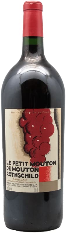 Chateau Mouton Rothschild Le Petit Mouton (1.5 Liter Magnum) 2019 Front Bottle Shot