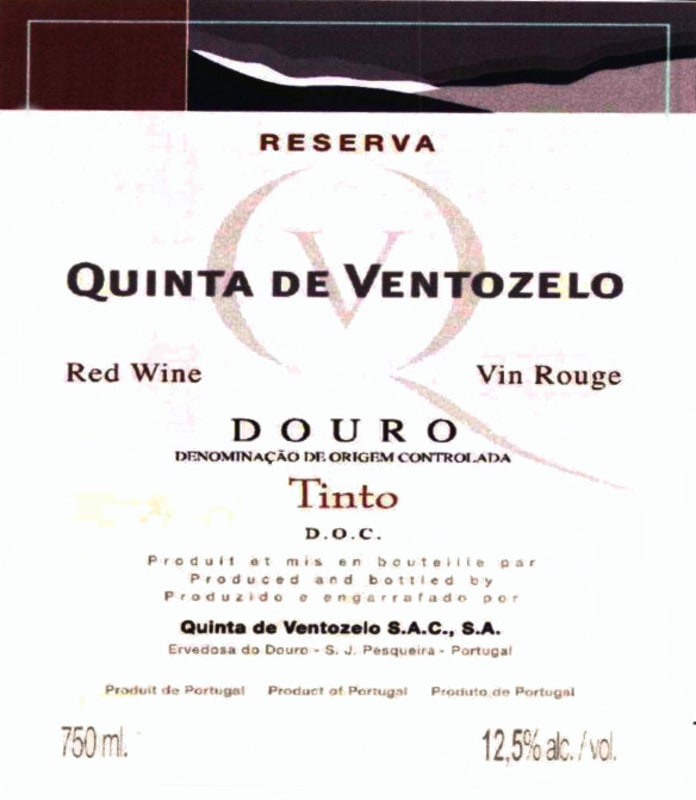 Quinta de Ventozelo Reserva Tinto 2003 Front Label