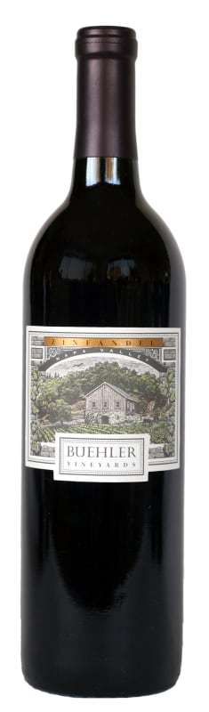 Buehler Zinfandel 2015 Front Bottle Shot