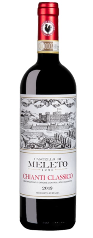 Castello di Meleto Chianti Classico 2019 Front Bottle Shot