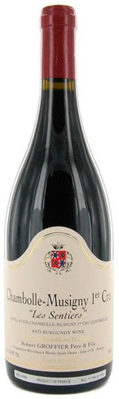 Domaine Robert Groffier Chambolle Musigny Les Sentiers Premier Cru 2002 Front Bottle Shot