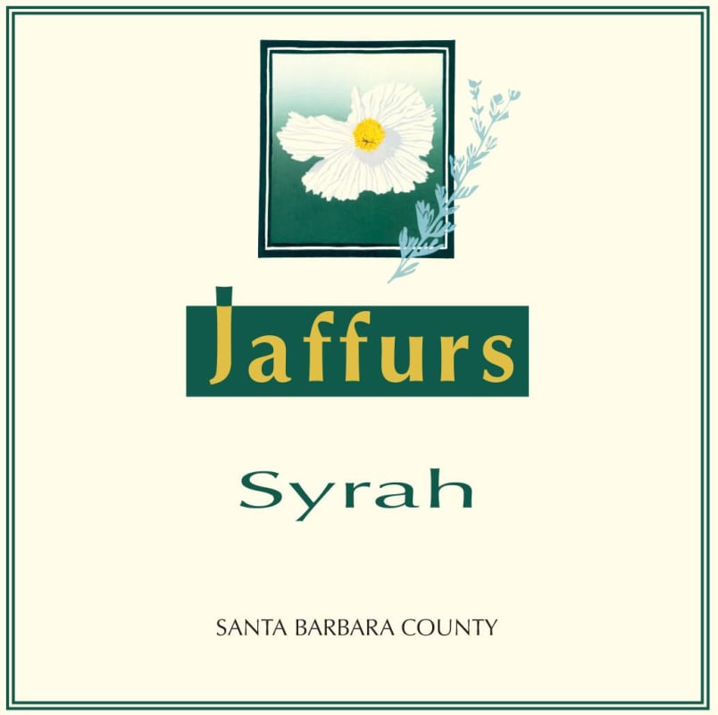 Jaffurs Santa Barbara County Syrah 2016 Front Label