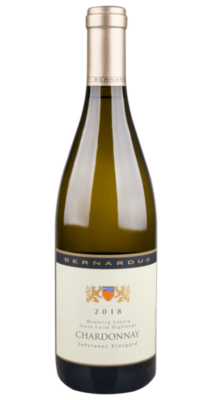 Bernardus Soberanes Vineyard Chardonnay 2018 Front Bottle Shot