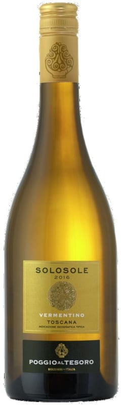 Poggio al Tesoro Solosole Bolgheri Vermentino 2016 Front Bottle Shot