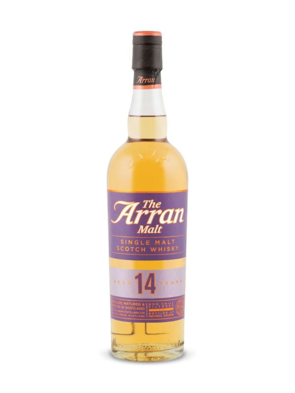Arran 14 Year Single Malt Scotch Whisky Front Bottle Shot