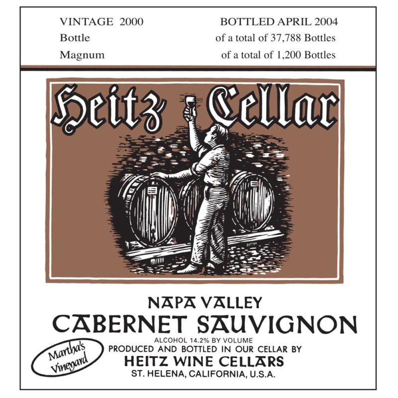 Heitz Cellar Martha's Vineyard Cabernet Sauvignon (1.5 Liter Magnum) 2000 Front Label