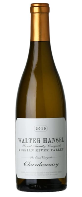 Walter Hansel Estate Chardonnay 2019 Front Bottle Shot