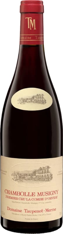 Domaine Taupenot-Merme Chambolle-Musigny Combe d'Orveau Premier Cru 2022 Front Bottle Shot