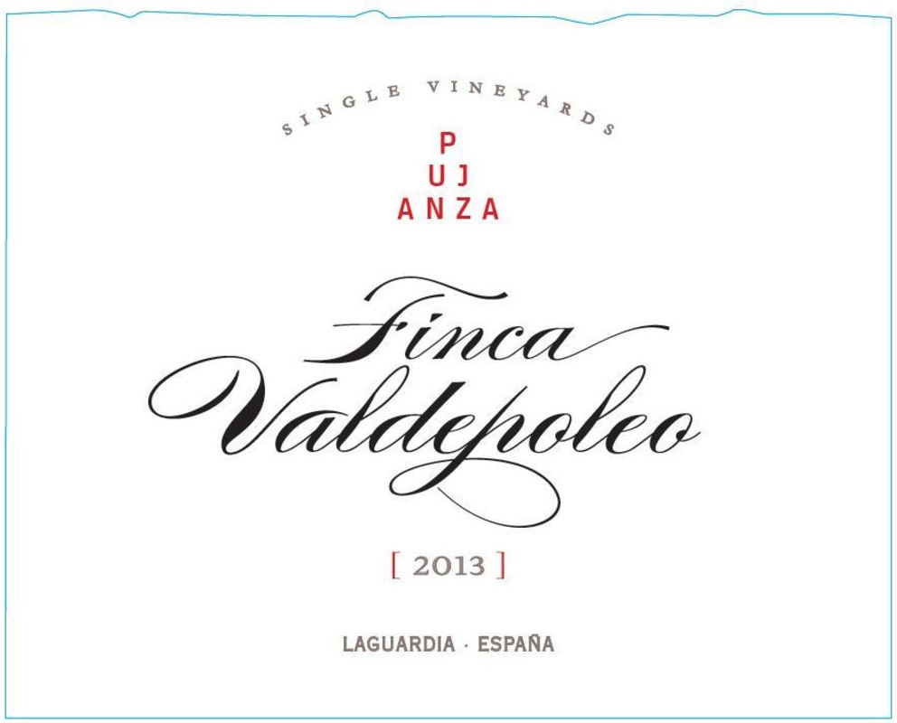 Bodegas Pujanza Finca Valdepoleo 2013 Front Label