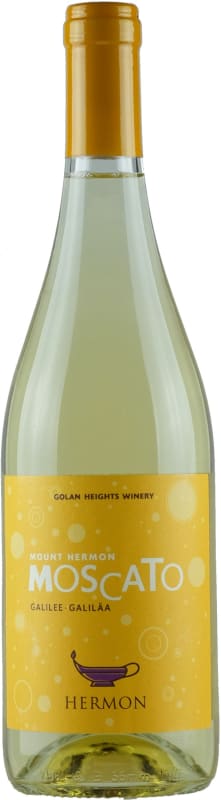 Yarden Mount Hermon Moscato (OK Kosher) 2018 Front Bottle Shot