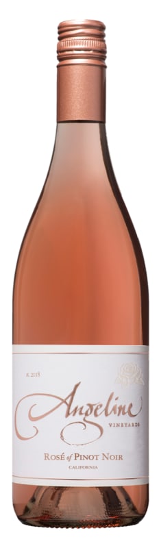 Angeline Rose of Pinot Noir 2018 Front Bottle Shot