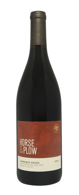 Horse & Plow Winery Cabernet Franc 2018 Front Bottle Shot