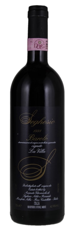 Fratelli Seghesio Barolo La Villa 1998 Front Bottle Shot