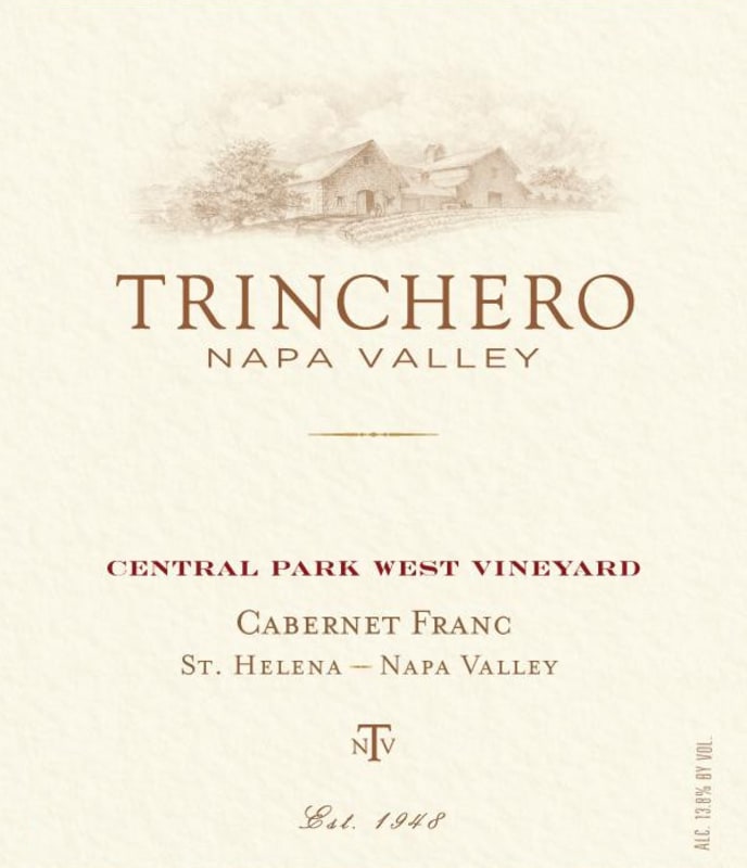 Trinchero Cabernet Franc 2012 Front Label