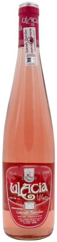 Nicolas Ulacia e Hijos Ulacia Txakolina Rose 2016 Front Bottle Shot
