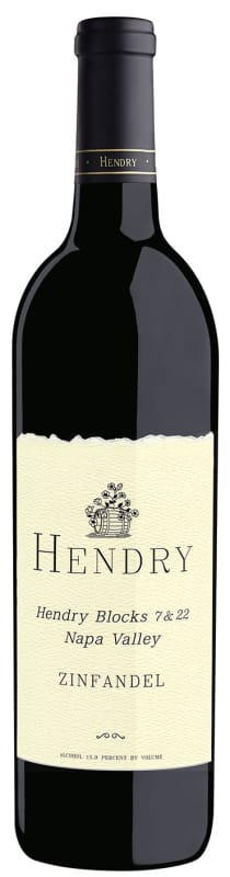Hendry Block 7 and 22 Zinfandel 2022 Front Bottle Shot