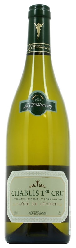 La Chablisienne Chablis Cote de Lechet Premier Cru 2016 Front Bottle Shot