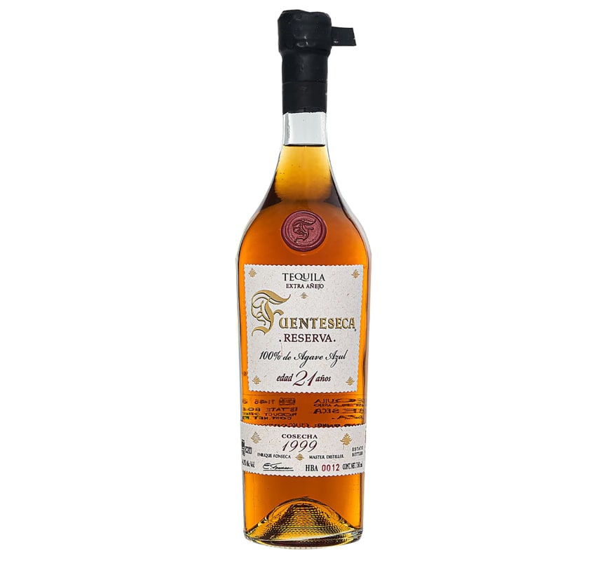Tequila Fuenteseca 21 Year Reserva Extra Anejo Tequila 1999 Front Bottle Shot