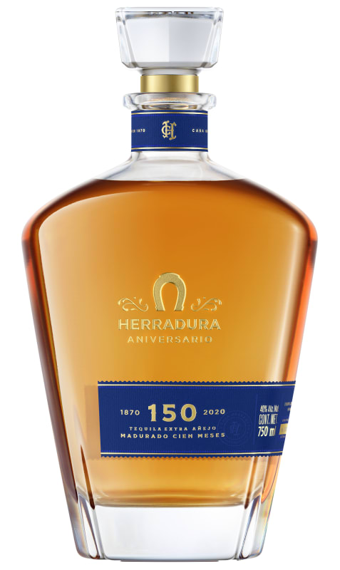 Herradura Aniversario Extra Anejo Tequila Front Bottle Shot