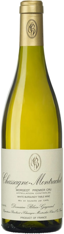 Domaine Blain-Gagnard Chassagne-Montrachet Morgeot Premier Cru Blanc 2021 Front Bottle Shot