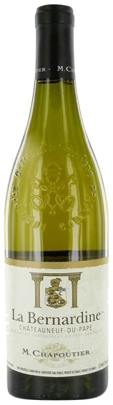 M. Chapoutier Chateauneuf-du-Pape La Bernardine Blanc 2019 Front Bottle Shot
