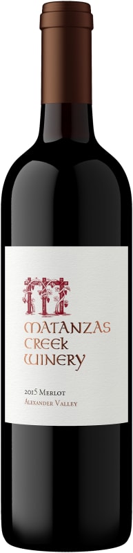 Matanzas Creek Alexander Valley Merlot 2015 Front Bottle Shot