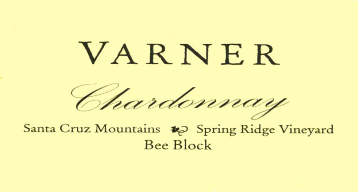Varner Bee Block Chardonnay 2007 Front Label