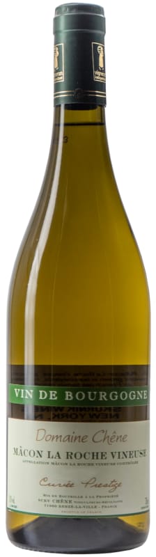 Domaine Chene Macon La Roche Vineuse Cuvee Prestige 2024 Front Bottle Shot