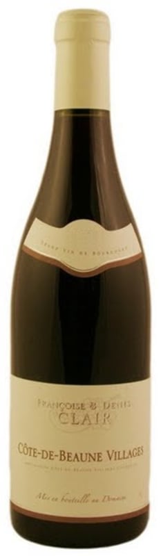 Francoise & Denis Clair Cote de Beaune Villages 2016 Front Bottle Shot