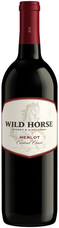 Wild Horse Merlot 2016 Front Bottle Shot