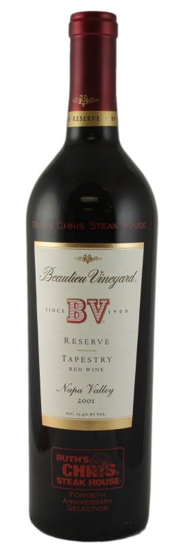 Beaulieu Vineyard Reserve Tapestry 2001 Front Bottle Shot