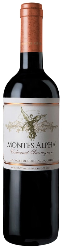 Montes Alpha Series Cabernet Sauvignon 2021 Front Bottle Shot