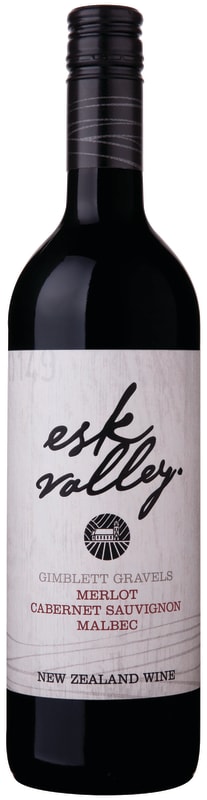 Esk Valley Gimblett Gravels Red Blend 2017 Front Bottle Shot