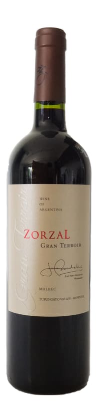 Zorzal Gran Terroir Malbec 2018 Front Bottle Shot