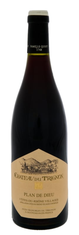 Chateau du Trignon Plan de Dieu 2018 Front Bottle Shot