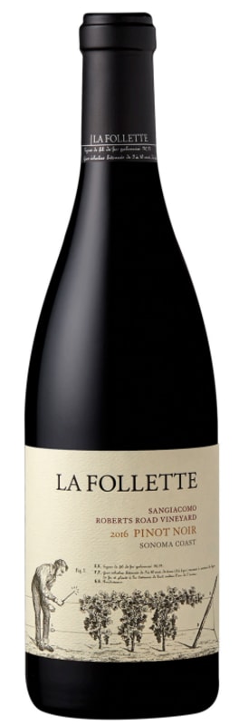 La Follette Sangiacomo Pinot Noir 2016 Front Bottle Shot