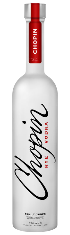 Chopin Rye Vodka Front Bottle Shot