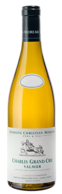 Christian Moreau Chablis Valmur Grand Cru 2023 Front Bottle Shot