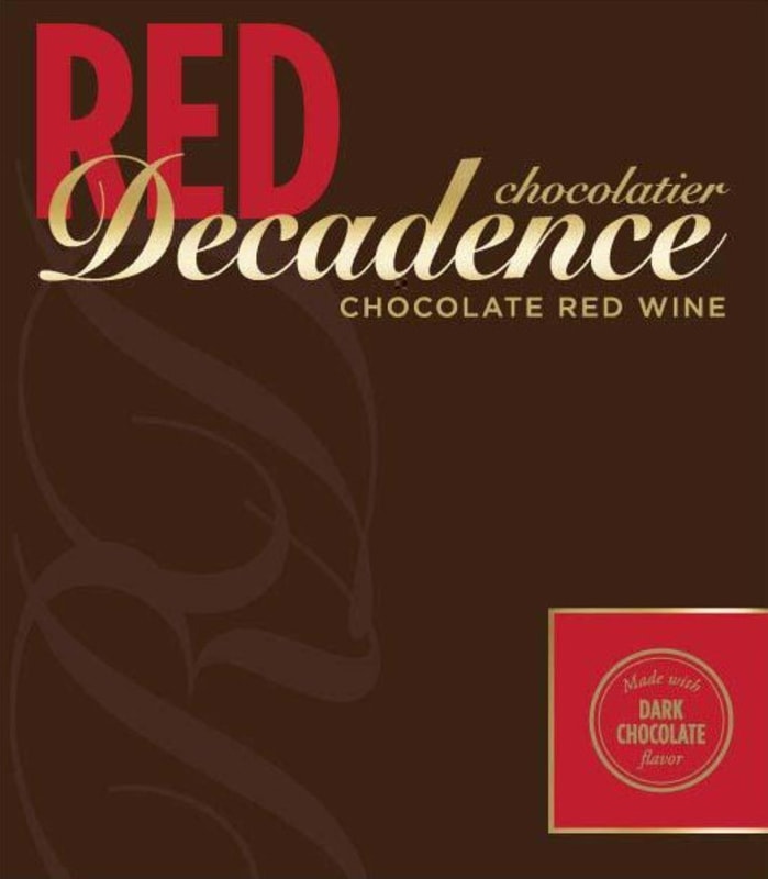 Chocolatier Red Decadence Red Front Label