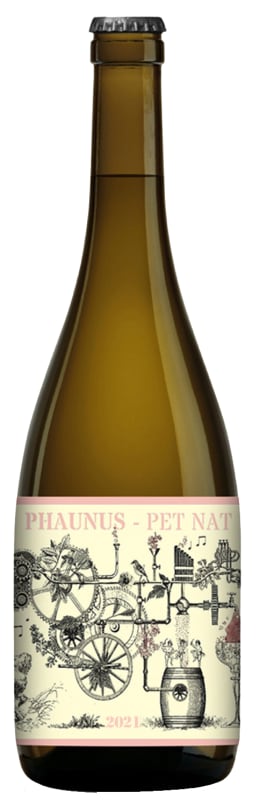 Aphros Phaunus Pet Nat Rose 2021 Front Bottle Shot