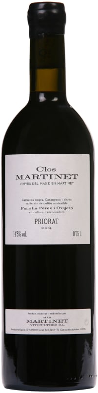 Mas Martinet Clos Martinet Priorat 2019 Front Bottle Shot