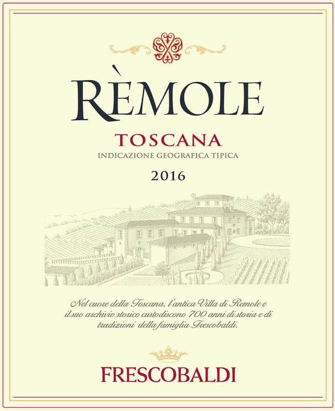 Frescobaldi Toscana Remole 2016 Front Label