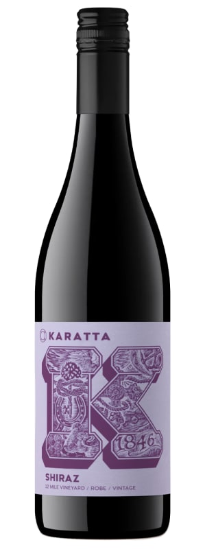 Karatta Lost Ram Shiraz 2022 Front Bottle Shot