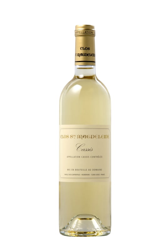 Clos Sainte Magdeleine Cassis Blanc 2019 Front Bottle Shot