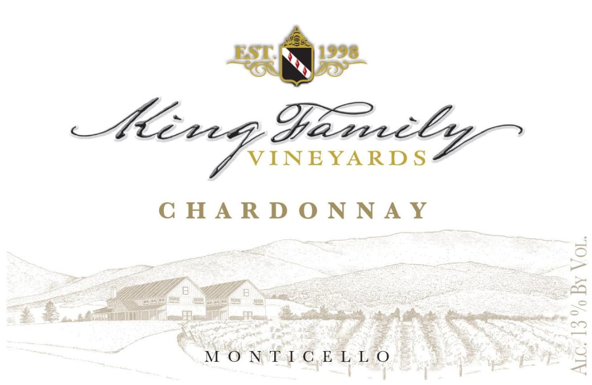 King Family Vineyards Chardonnay 2014 Front Label