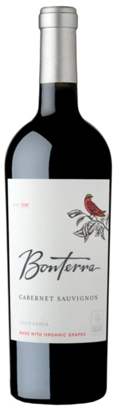 Bonterra Organically Grown Cabernet Sauvignon 2016 Front Bottle Shot