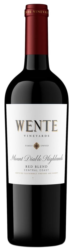Wente Mount Diablo Highlands Red Blend 2022 Front Bottle Shot