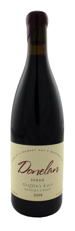 Donelan Griffin's Lair Syrah 2008 Front Bottle Shot