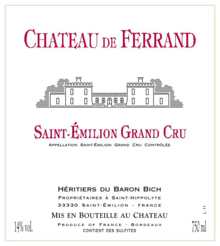 Chateau de Ferrand 2018 Front Label