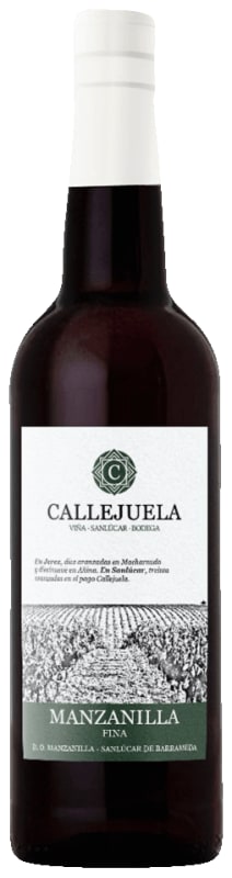 Vina Callejuela Manzanilla Fina Front Bottle Shot